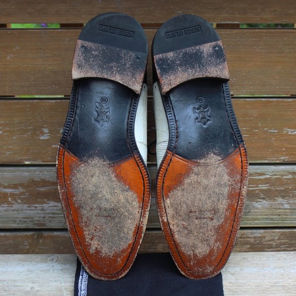 Black & White Genuine Lizard Spectator Cap Toe EUC - Picture 11 of 13